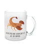 Mr. & Mrs. Panda Teetasse Sternzeichen Skorpion mit Spruch in Transparent