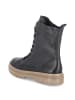 Paul Green Combat Boots in Schwarz