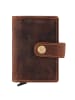 Greenburry Vintage Geldbörse RFID Schutz Leder 7.5 cm in brown