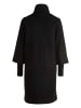 Zero  Mantel Wolloptik mit Stehkragen in Black Beauty