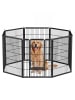 Feandrea Kleintiergehege Dack in Schwarz - (B)160 x (H)100 x (T)160 cm