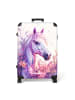 NoBoringSuitCases Suitcase, Koffer, Reisekoffer Pferd rosa weiß