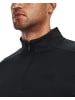 Under Armour Fleecejacke/Fleecepullover "Armour Fleece Hoodie mit ¼ Zip" in Schwarz
