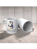 Mr. & Mrs. Panda Teetasse Pinguin Diät mit Spruch in Weiß