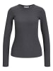 JJXX Langarm-T-Shirt in Dark Grey Melange