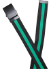 Urban Classics Urban Classics Unisex Belts Trio Kids in black/bodegagreen/magicmango