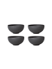 Villeroy & Boch 4er Set Suppen Bol Manufacture Rock in Schwarz Ø 12,5 cm in schwarz