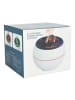 COFI 1453 Aromatherapie-Luftbefeuchter / Diffusor mit bunter Flamme, in Weiß
