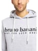 Bruno Banani Hoodie ohne Reißverschluss RAMOS in Grau / Melange