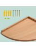 relaxdays Eckregal in Natur - (B)30 x (H)3 x (T)30 cm