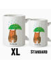 Mr. & Mrs. Panda XL Tasse Bär Regenschirm ohne Spruch in Weiß