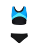 Aquarti Mädchen Sport Bikini Racerback Bustier & Bikinislip in hellblau
