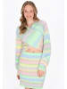 myMo Women Sweater in lime multicolor