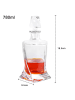 Intirilife Whiskey Karaffe - Decanter für Rum, Vodka, Scotch uvm. in 750ml in Klar