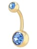 Adeliás Damen Piercing aus Edelstahl in gold