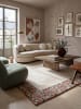 KADIMA DESIGN Teppich Wolle Handgetuftet BROK Floral Wohnzimmer Wohnlich in Natur