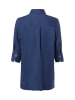 Marie Lund Leinenbluse Rihab in indigo - 0055
