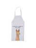 Mr. & Mrs. Panda Schürze Lamakopf Genervt mit Spruch in Weiß