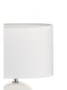 Pauleen Glow of Purity Tischleuchte max20W E14 Weiß/Beige 230V Stoff/Keramik