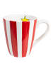 Becher Roter Streifen in Rot - 350 ml