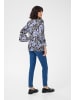 Kaffe Kurzarm-Bluse KAlea Regular fit in Blue Leopard