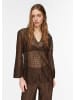 comma Bluse in 8943_dunkelbraun