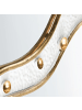 Beliani Wandspiegel TAWLEY in Gold/Weiß - (W) 45 x (H) 76 x (L) 3 cm Vertikal