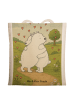 Mr. & Mrs. Panda Tote Bag Eisbär Umarmen Design ohne Spruch in Weiß