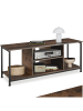 tectake TV-Schrank, 110 x 40 x 50,5 cm, höhenverstellbare Kunststofffüße