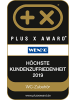 Wenko Bürstenbehälter SOLID + WC-Bürste in Silbern, (B) 11 x (H) 38 x (L) 11 cm