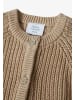 Stellou & friends Gerippter Strick-Cardigan in beige