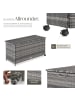 tectake Aluminium Auflagenbox mit Rattangeflecht, 116 x 54 x 64 cm