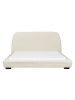 Beliani 10-tlg Doppelbett ROISEL in Beige/Schwarz