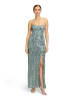 Vera Mont Abendkleid mit Pailletten in Platinum Grey