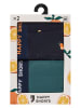 Happy Shorts Boxer Jersey in türkis, navy