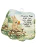 Mr. & Mrs. Panda Topflappen Hase Pommes Design mit Spruch in Weiß