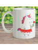 Mr. & Mrs. Panda Becher Einhorn Dame ohne Spruch in Weiß