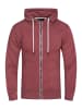 behype Sweatjacke - BHSADAO Hoodie Weicher Kapuzenpullover Sweatshirt in Weinrot