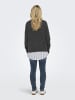 ONLY Strickpullover in Dark Grey Melange