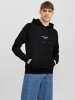 Jack & Jones Kapuzenpullover Relaxed Fit mit Print JORVESTERBRO in Schwarz