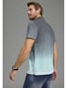Kangaroos Poloshirt in Anthrazit-türkis