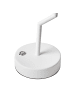 Beliani Tischleuchten ALVIELA in Weiß/Braun - (W) 16 x (H) 36 x (L) 16 cm