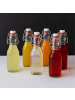 relaxdays 6x Flasche in Transparent - 250 ml