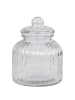 Chic Antique VORRATSGLAS im Rillen Design Glas KLEIN 23x17 cm 2,9 Liter