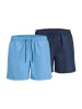 Jack & Jones 2er-Pack Badeshorts in Navy Blazer