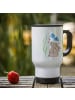 Mr. & Mrs. Panda Kaffeebecher Hase Blume ohne Spruch in Weiß