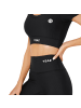 YEAZ CLUB LEVEL SET Top + Leggings in schwarz
