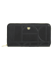 DuDu Up Geldbörse RFID Schutz Leder 20 cm black-nude