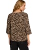 Zero  Leobluse mit Rundhalsausschnitt in BeigeBlack