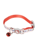 COFI 1453 Hello Kitty Katzenhalsband – Verstellbares Halsband für Katze aus Poly in Rot